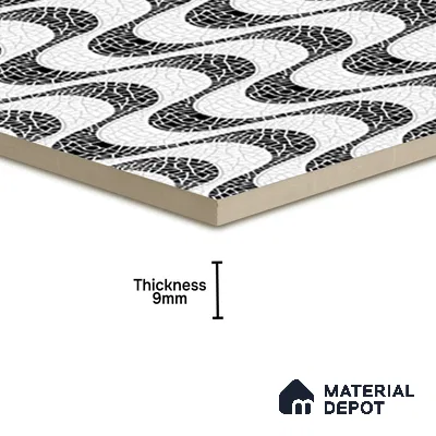 Highlighter Tiles  Tile TL 07246 Plana 6004 Sinking 1 ft x 1 ft Ceramic Matte Finish - 9 mm  | 2 mm Spacer is Mandatory (Sample)